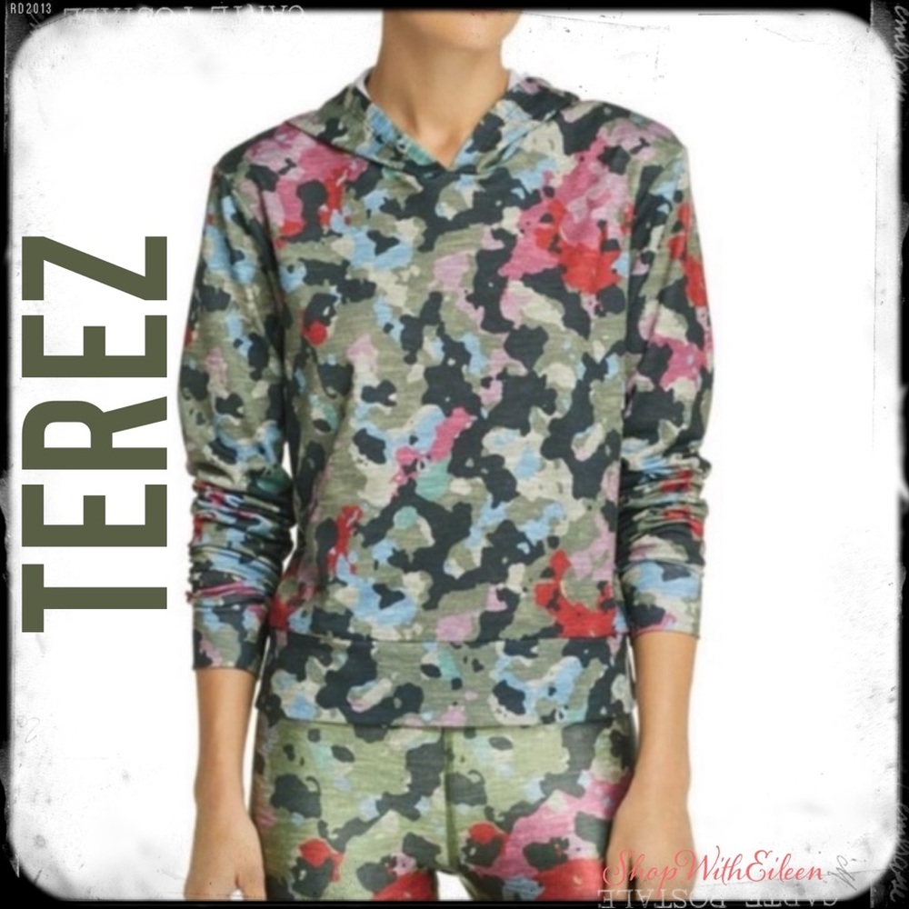 TEREZ Camo camouflage, Hoodie Green Sweatshirt
